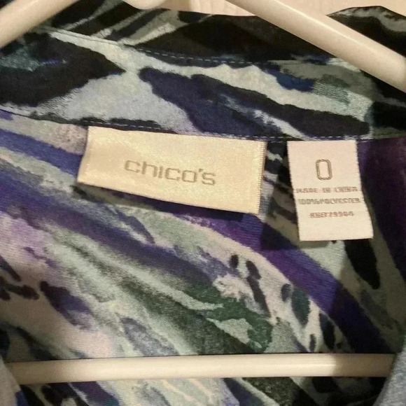 Chico’s Women’s Button-down Collared Sz. 0 - Picture 5 of 6